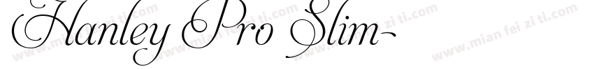 Hanley Pro Slim字体转换